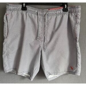 Ted Baker London Swim Trunks Men 4 Multicolor Geometric Print Elastic Drawstring